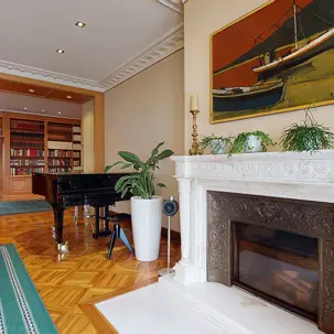 Suite 445AB Living Fireplace